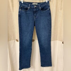 3/$30 Levi's Dark Blue Straight Leg Jeans